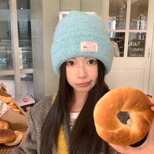 秋冬羊毛帽女加厚保暖防寒