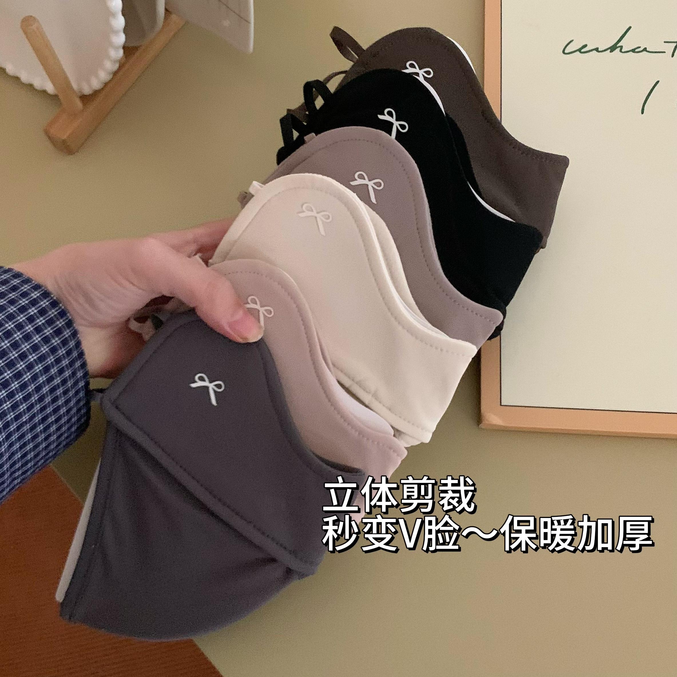 冬季防冻口罩~陈奶奶3D鱼骨立体保暖加厚防风口罩骑行高颜值面罩