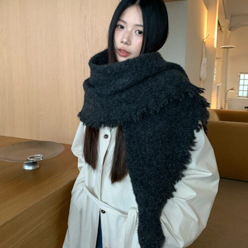 陈奶奶三角巾流苏披肩女秋冬