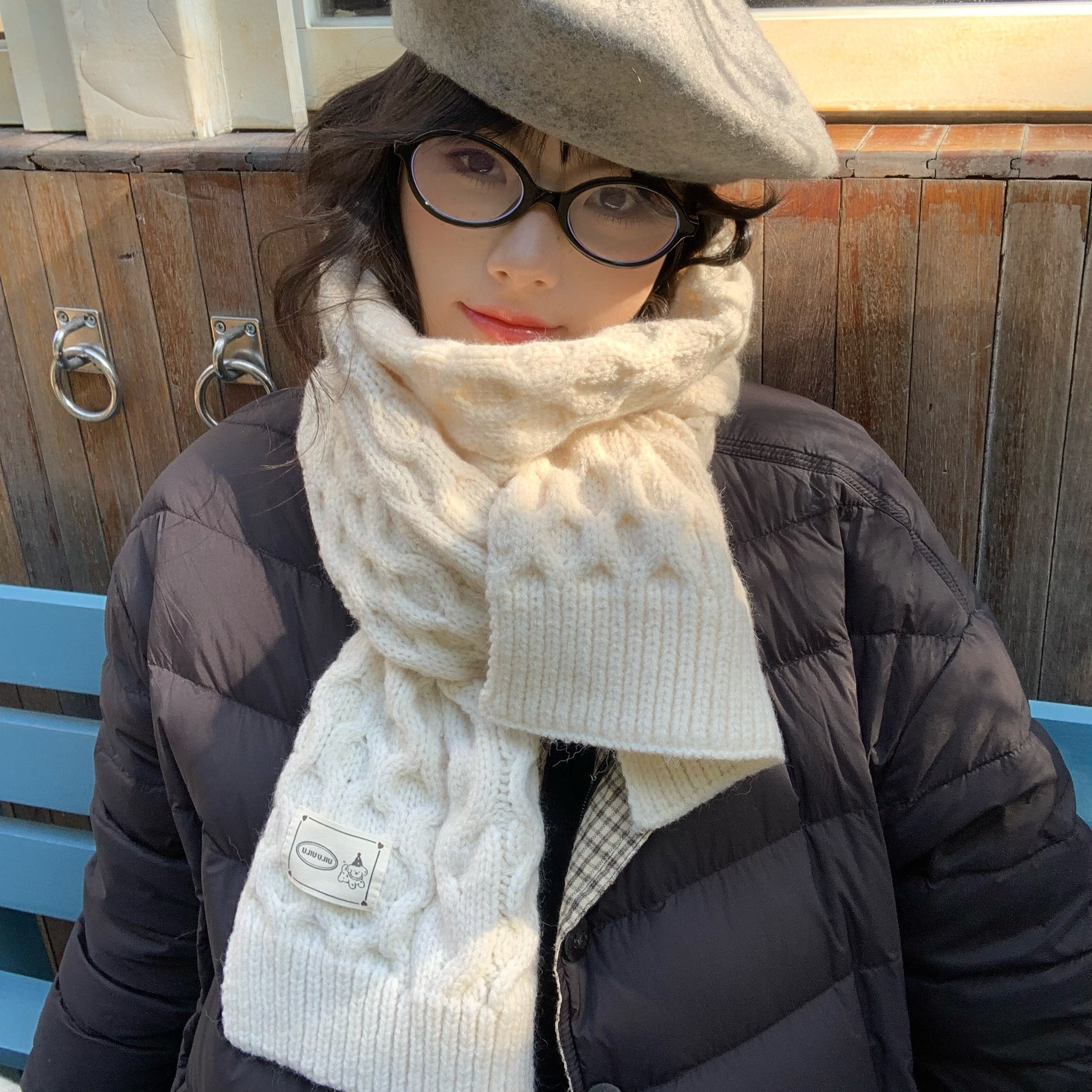 软绵治愈~陈奶奶/日系初恋围巾女