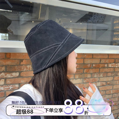陈奶奶简单的搭配百搭女渔夫帽子