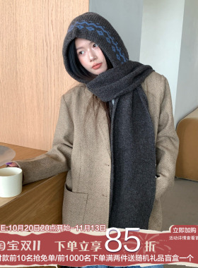 陈奶奶提花巴拉克法帽女秋冬