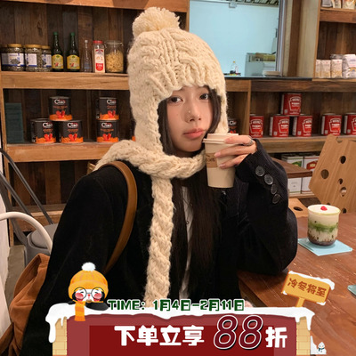 可爱犯规~陈奶奶/毛线针织包头帽