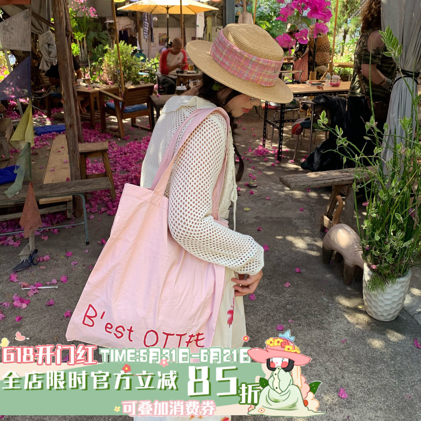 清氧松弛双层!陈奶奶速干单肩帆布包女学生通勤百搭大容量托特包