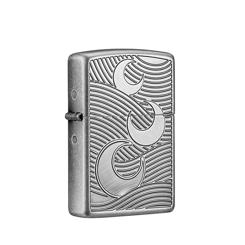 zippo月光海影送礼煤油打火机