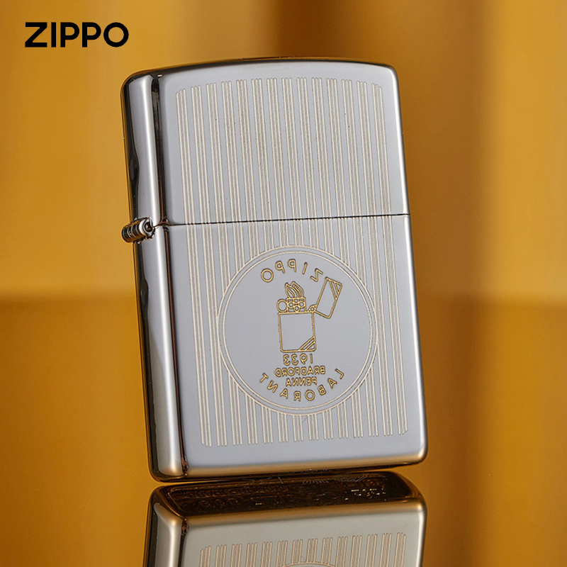 原装zippo打火机创始人纪念日黑冰收藏款49629煤油防风火机定制男
