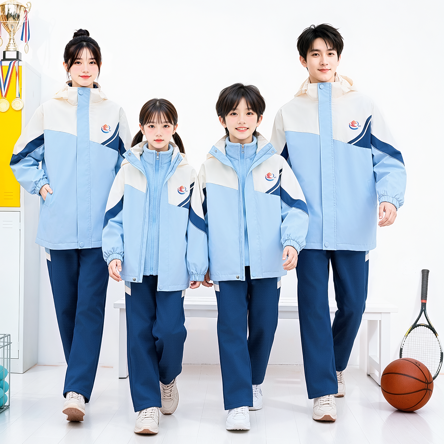 宜春市统一冬季校服冲锋衣