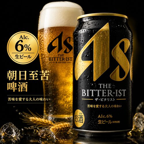 日本进口朝日至苦啤酒