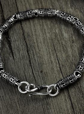 s925复古男士手链泰银情侣