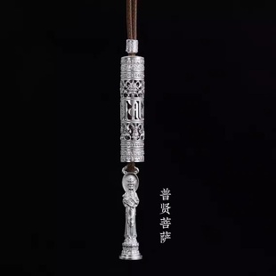 十二生肖守护神藏银本命佛吊坠男女士款2024本命龙年佛牌个性项链