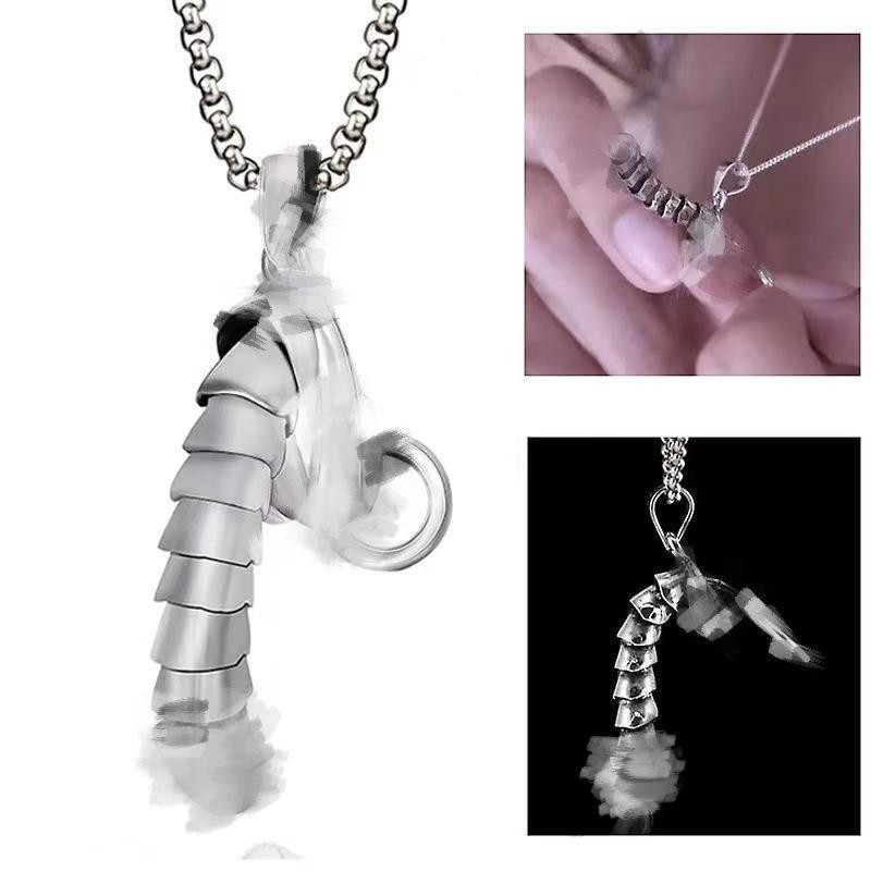 欧美搞怪鸡儿钛钢锁骨链