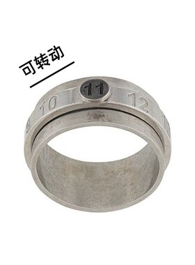 原创设计罗马数字戒指男可旋转动