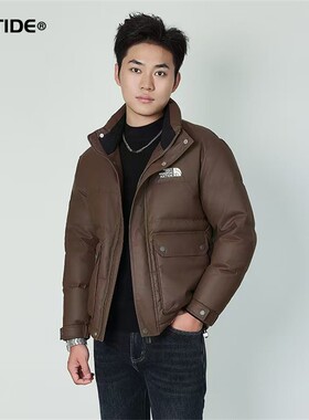 HX狐轩男装秋冬季新品短款立领羽绒服冬季时尚潮流帅气休闲外套潮