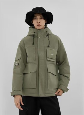 HX狐轩男装秋冬新品短款连帽羽绒服韩版时尚休闲保暖90白鸭绒外套