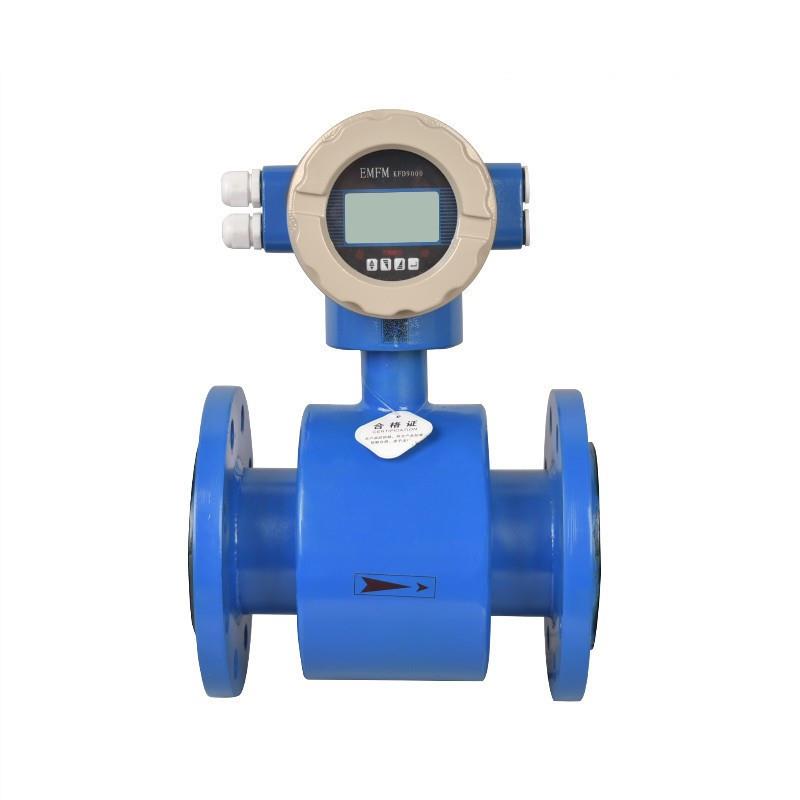 dn200电磁流量计分体式污水四氟电磁流量计智能