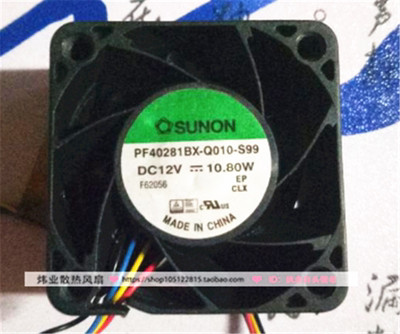 原装SUNON/建准4028 4CM PF40281BX-Q010-S99 12V 10.80W PWM风扇