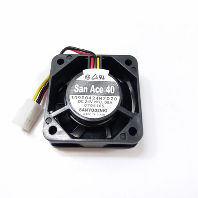 三洋SANYO 109P0424H7D20 24V 0.08A 40*40*15MM 3线 全新现货