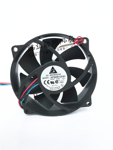 原装台达 9225 12V 0.40A AFB0912HH 90*90*25mm CPU圆形散热风扇
品牌：台达

型号：AFB0912HH

尺寸：90*90*25mm

电压：12V

电流：0.40A

接口：主板3P