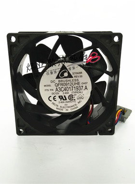 全新原装正品 QFR0912UHE 12v 2.40A 9038 大风量服务器散热风扇