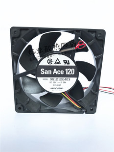 12V 原装 9G1212E403 12CM 0.58A双滚珠大风量散热风扇 三洋12025