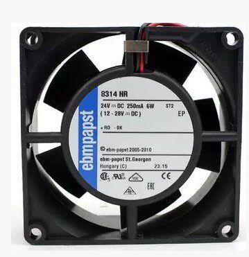 原装德国 ebm-PAPST 8032 24V 6.0W 8314 HR 2线变频器散热风扇