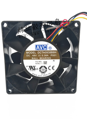原装 奇宏/AVC DCTA0938B8H 9038 48V 0.38A 4线PWM 散热风扇