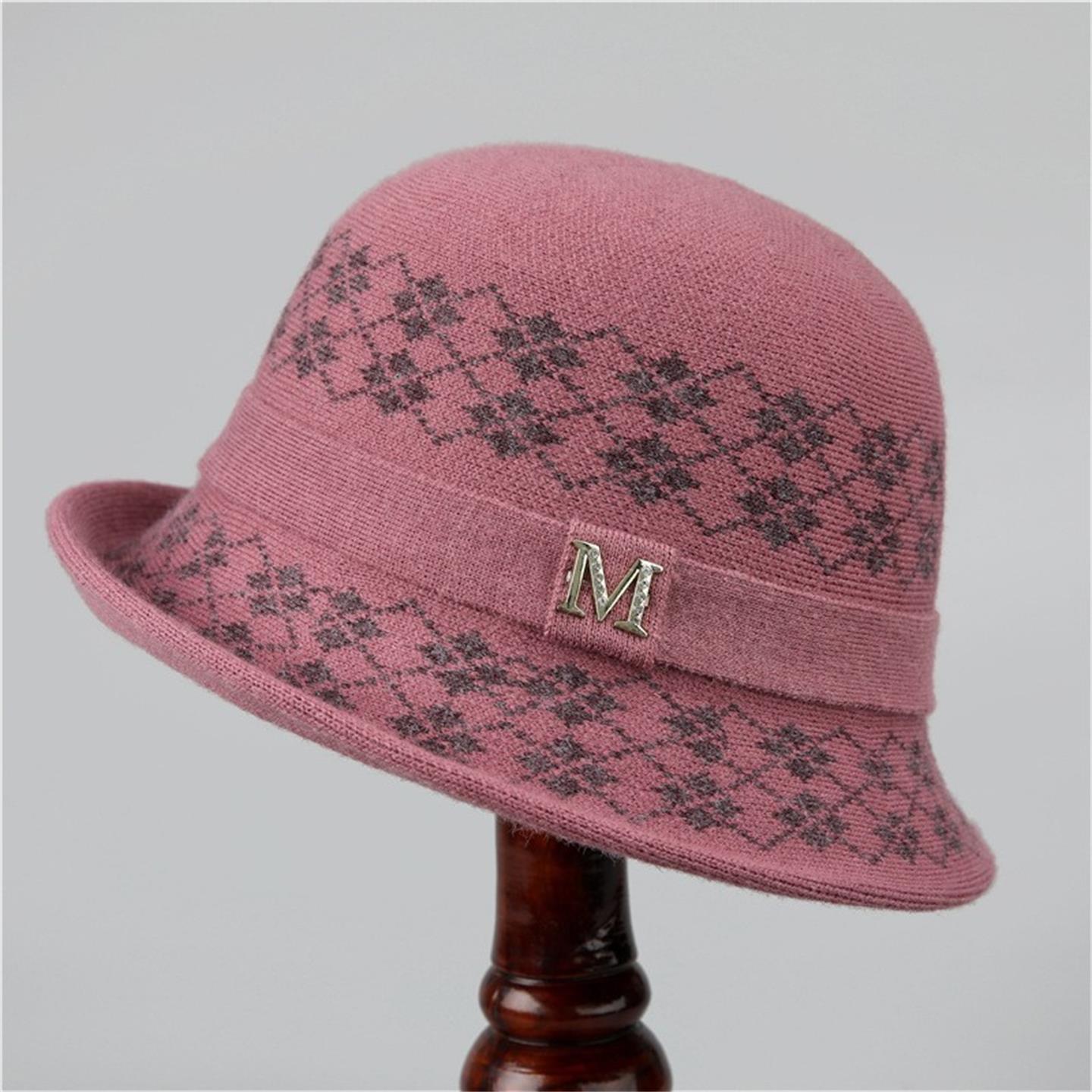 户外盆帽渔夫帽中老年人针织保暖