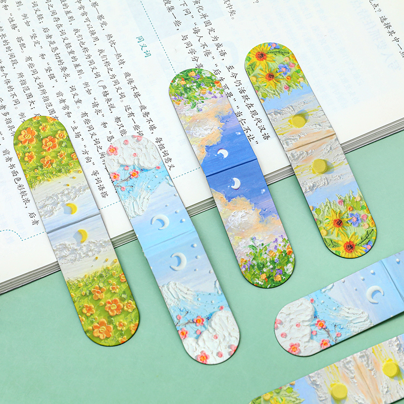 磁性书签创意小清新学生磁铁书夹高颜值精致礼物