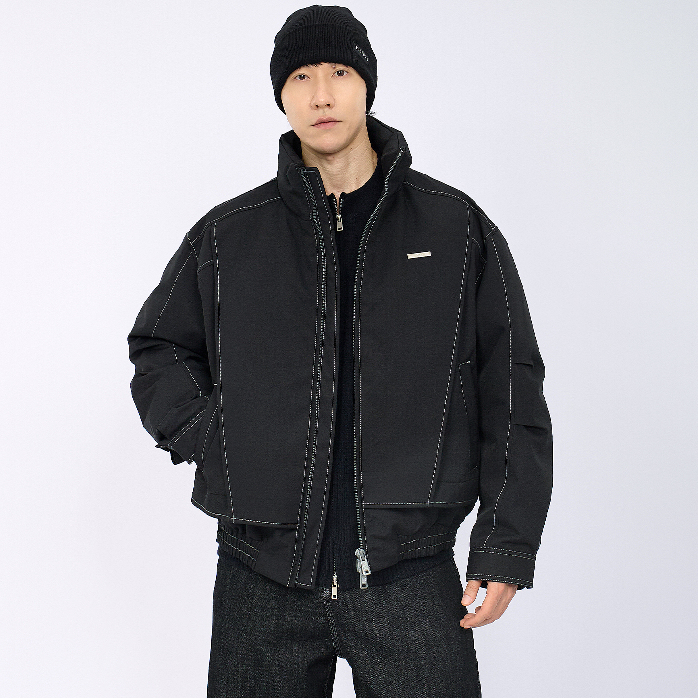 HAMB原创先锋户外羽绒立领夹克男