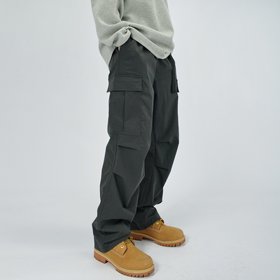 HAMB原创直筒工装伞兵裤立体口袋