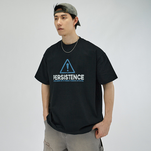 HAMB原创 2026夏索罗娜凉感T恤美式复古字母宽松短袖男印花半袖