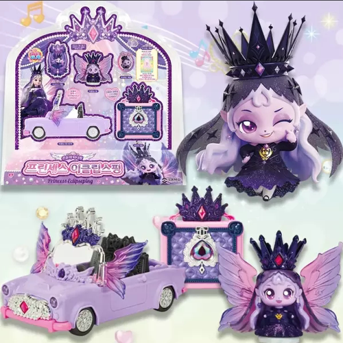 韩国萌可第七季月食月神公主敞篷汽车儿童奇妙女孩过家家玩具套装