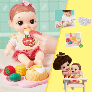 爱吃饭喂养过家家玩具仿真洋娃娃mimiworld嘟娜莉女孩儿童礼物