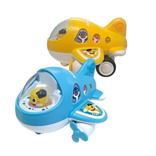 现货韩国进口唱歌飞机儿童音乐客机碰碰狐小鲨鱼益智过家家玩具