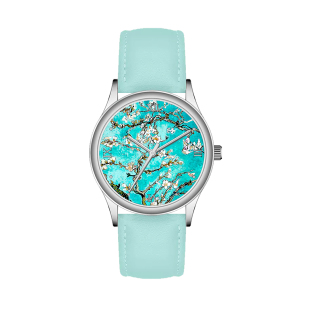 国风小清新梵高盛开的杏树气质防水学生手表女朋友生日礼物可刻字