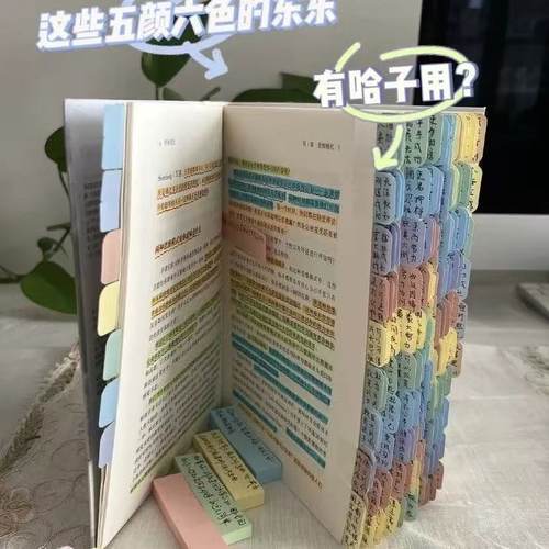 莫兰迪标签活页索引贴