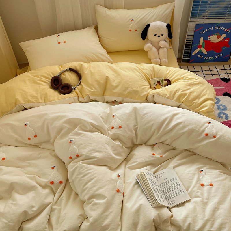 100%全棉四件套卡通可爱