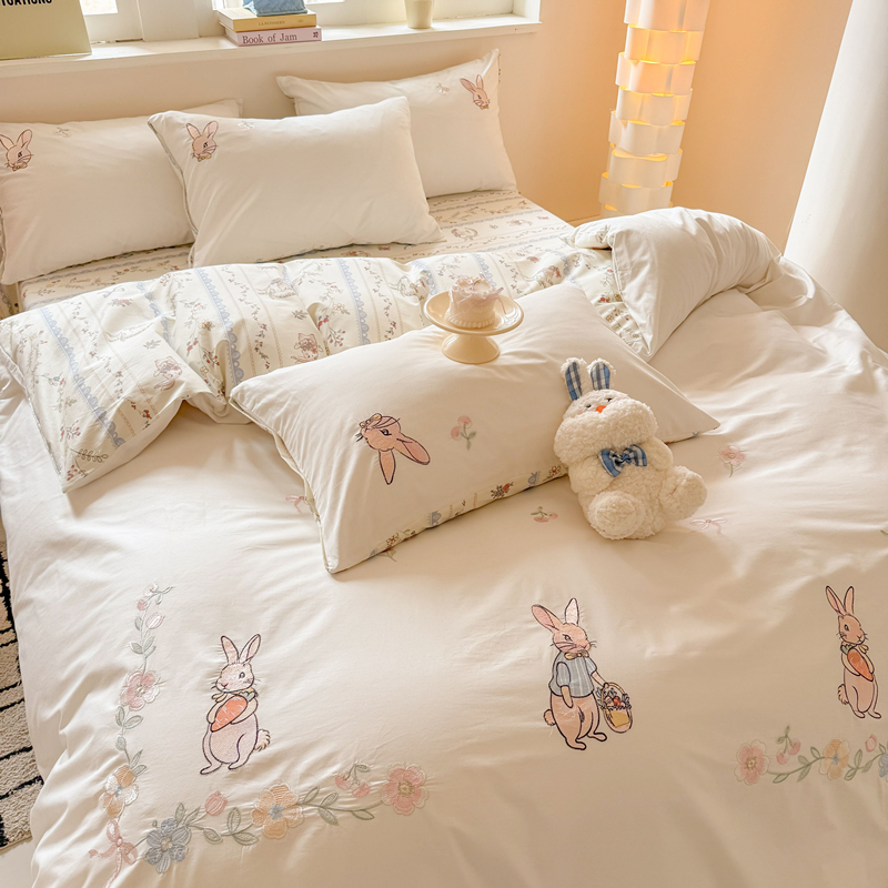 A类母婴级少女心全棉四件套纯棉