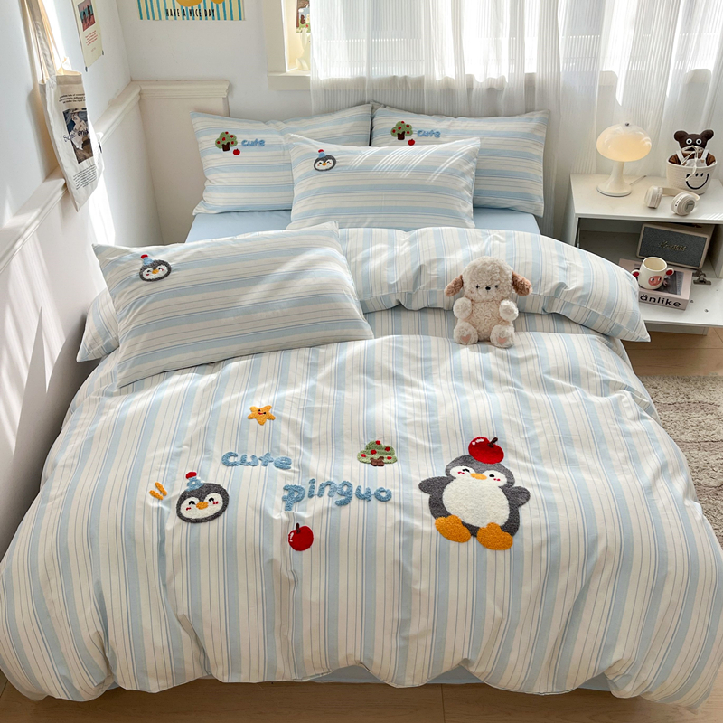 卡通100纯棉四件套全棉可爱床品