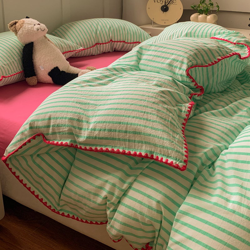 A类母婴级全棉水洗棉四件套纯棉