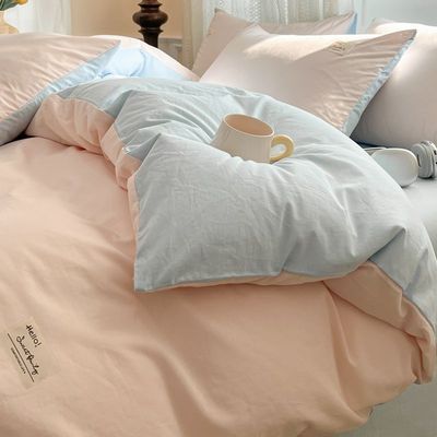A类100全棉水洗棉被套单件被罩