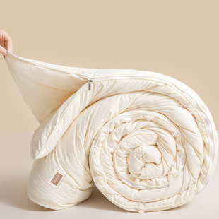 A类子母被母婴级棉被子四季 通用加厚保暖冬被芯春秋被二合一拉链