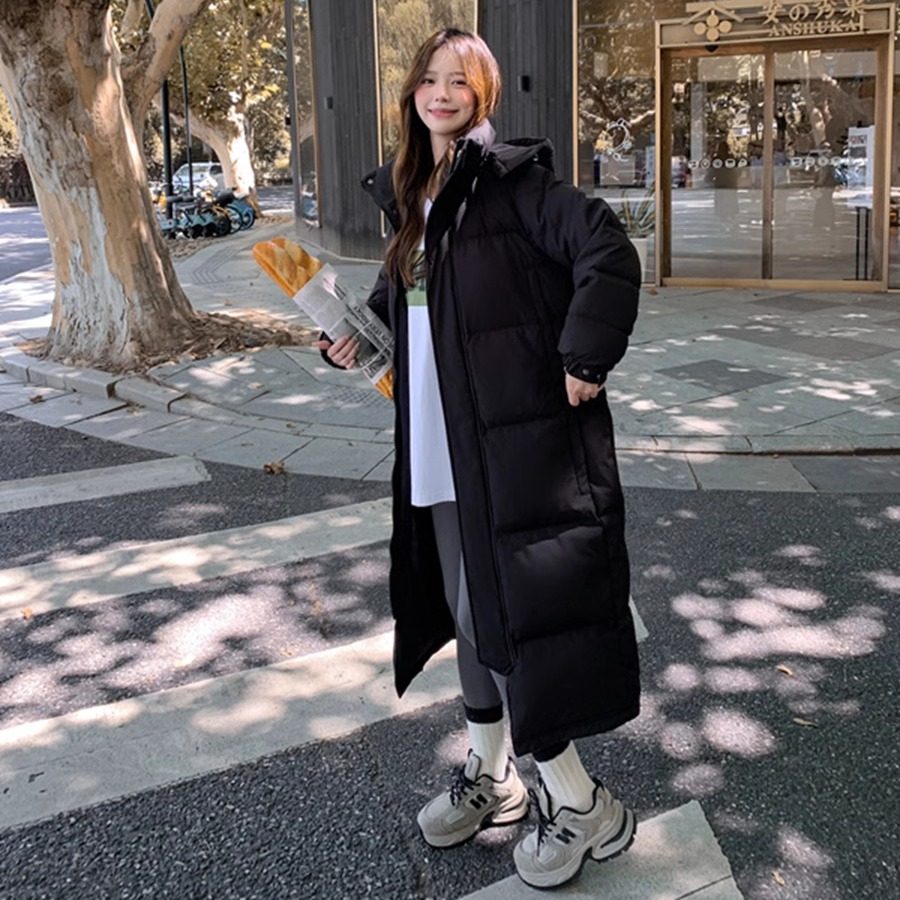 羽绒服女冬季新款2024加厚加长过膝中戏同款白鸭绒大衣学生韩版潮