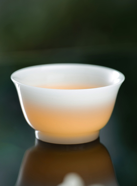 60ml亮光冰种璞玉主人杯个人专用主人杯茶盏茶碗功夫茶具高颜值