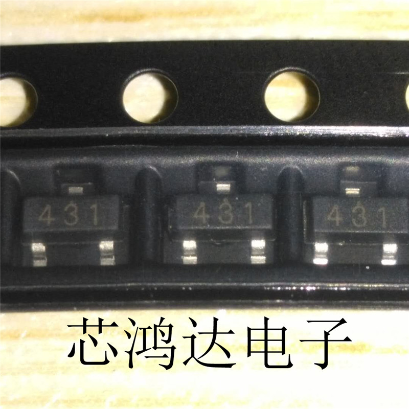 TL431 丝印431 SOT-23 精度0.5% 可调式稳压管 稳压ic 电子元器件市场 三极管 原图主图