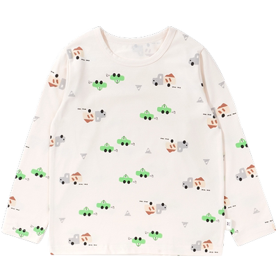 瑁恩瑁爱女童男童弹力精梳棉上衣