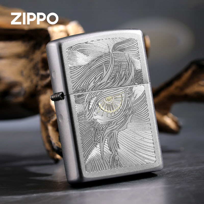 zippo打火机天空之眼官方正品芝宝防风煤油雕刻送男友情人节礼物
