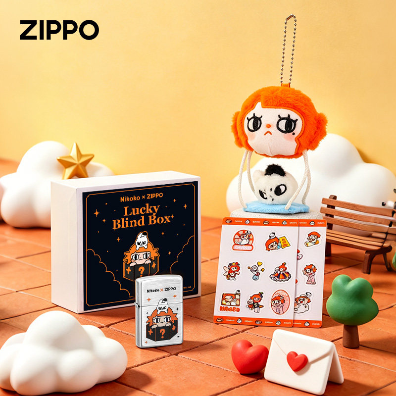 ZIPPO X MiiTAKI 米塔集Nikoko zippo打火机正品IP联名款盲盒奇遇