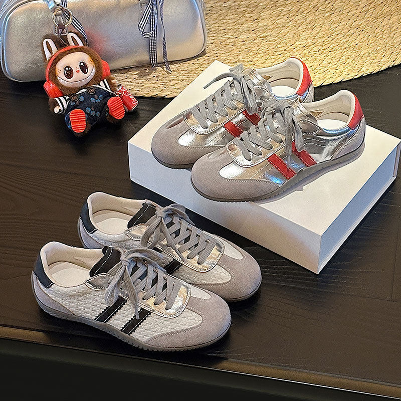 欧洲站真皮软底舒适德迅鞋阿干鞋2025秋新复古平底休闲板鞋芭蕾,女鞋,时尚休闲鞋,淘宝优惠券,粉丝福利购,淘宝优惠卷