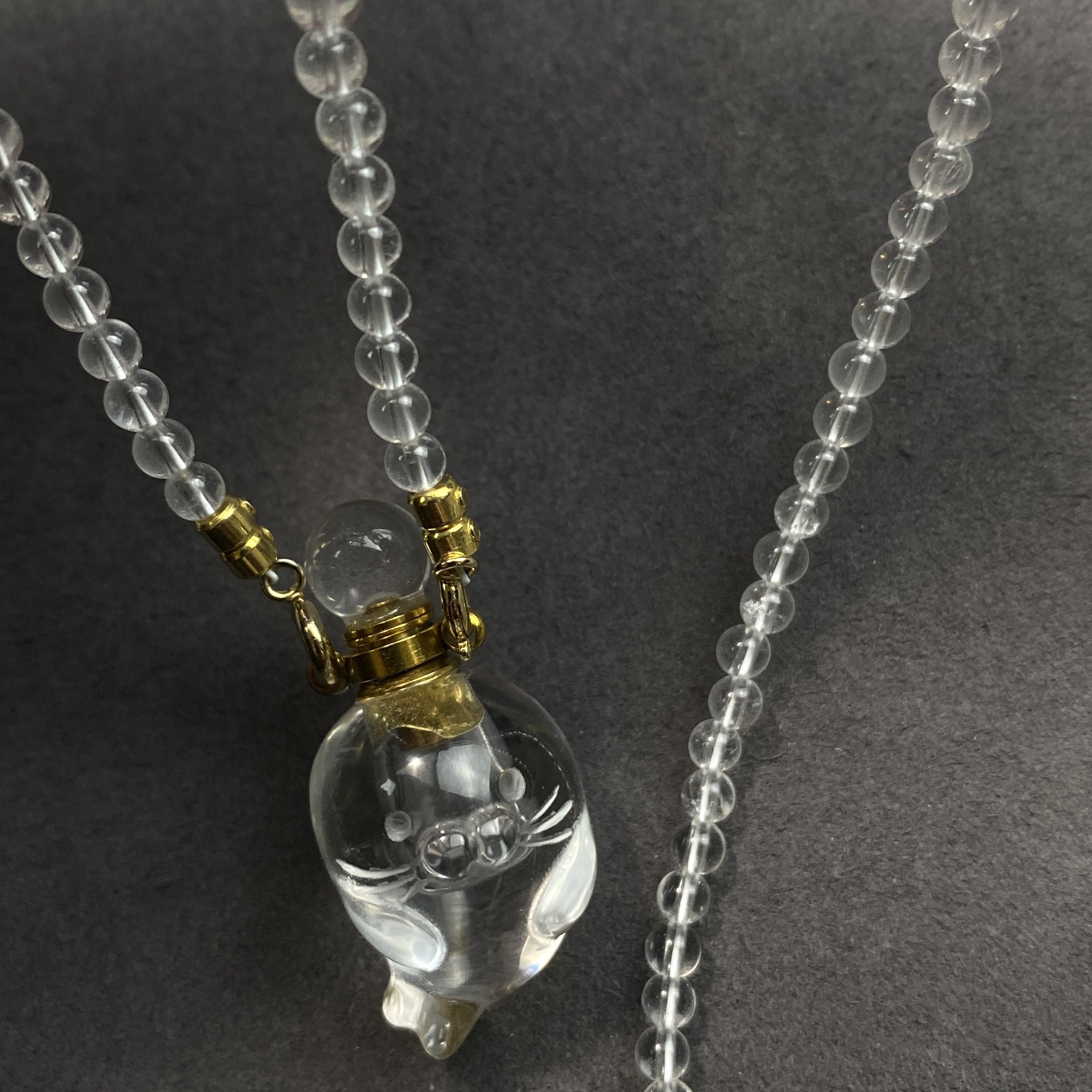 白水晶海豹空瓶吊坠可装香水精油朱砂胎毛器皿男女吊香水精油空瓶,饰品/流行首饰/时尚饰品新,颈饰,淘宝优惠券,粉丝福利购,淘宝优惠卷